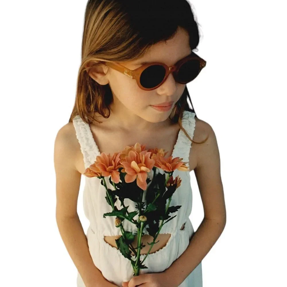 ZARA Kids | White | ELASTICIZED LINEN DRESS